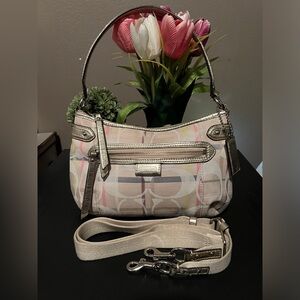 Coach canvas shoulder bag/crossbody